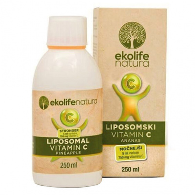 Ekolife Natura Liposomal Vitamin C 750mg 250ml - ananas