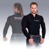 MadMax Kompresní triko s dlouhým rukávem se zipem MSW903 černočervené L