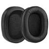Náhradní náušníky pro sluchátka Philips SHP9500, SHP9600, SHB9850NC, SHB7000 - Černé, kožené