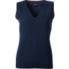 Dámská pletená vesta z bavlny, Velikost XL, Barva Tmavě modrá Navy