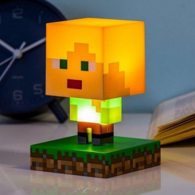 Minecraft Alex Icon Light Licht Lampe Ikone Nachttischlampe