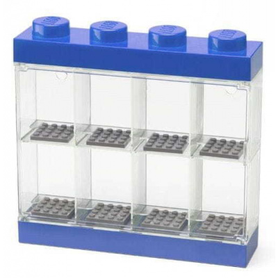 LEGO sběratelská skříňka na 8 minifigurek modrá