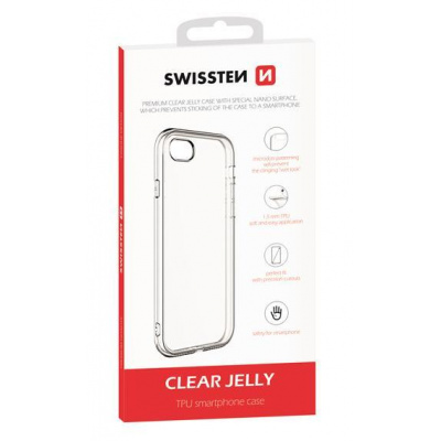 Silikonové pouzdro Swissten Clear Jelly pro Xiaomi Redmi Note 9 Pro LTE, transparentní
