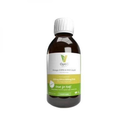 Vegetology Vegetology Opti-3, Omega-3 EPA a DHA s vitaminem D3, tekuté 150 ml, bez příchutě