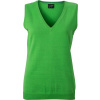 Dámská pletená vesta z bavlny, Velikost M, Barva Zelená