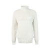 Nevšední rolák ze dvou různých textur Barbour Steetley Roll-Neck Jumper — Whisper Classic White