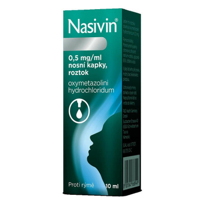 Nasivin 0,05% 0,5 mg/ml nas.gtt.sol.10 ml