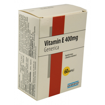 Vitamin E 400 I.U. Generica 60 kapslí
