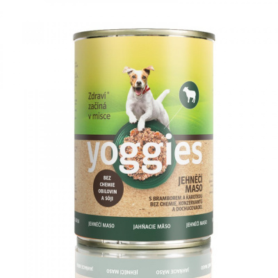 Yoggies jehněčí konzerva s bramborem a karotkou 400 g