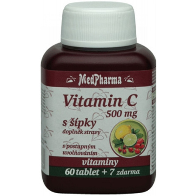 MedPharma Vitamin C 500 mg s šípky 67 tablet