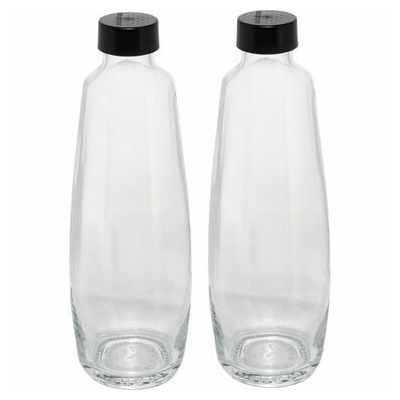 SodaStream Duo Titan Promo-Pack výrobník sody, 2 skleněné láhve, 1 plastová  láhev, bombička s CO2, černý