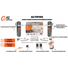 ALTO100 - miniaturní pohon dvoukřídlé brány NiceHome
