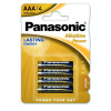 Panasonic Alkalické baterie Alkaline Power AAA 1,5V balení - 4ks 12210
