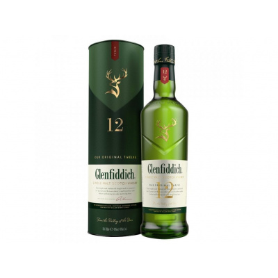 Whisky Glenfiddich 12YO Tuba 0,7L 40%