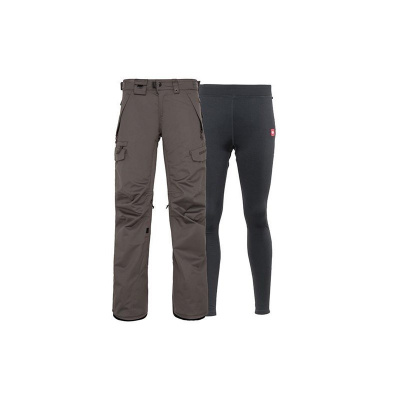 686 kalhoty Wmns Smarty 3-In-1 Cargo Pant Charcoal (CHA) velikost: M