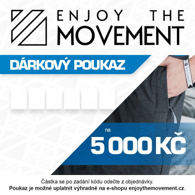 Dárkový poukaz Enjoy the Movement 5 000 Kč