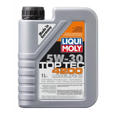 Motorový olej Liqui Moly 3706 Top Tec 4200 5W-30, 1L