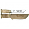 Marttiini Lapp knife 255 stainless steel/curly birch/leather/finger guard 255010