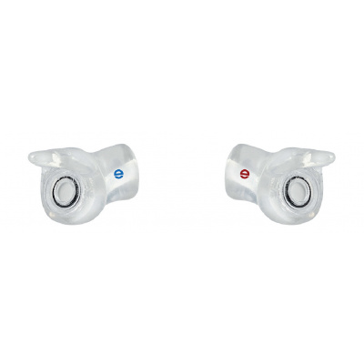 egger ePRO-ER špunty do uší na míru 1 pár Utlumení (SNR): 9 dB, Úchyt: s úchytem, Barva tlumících filtrů: Modrá (levé ucho) / Červená (pravé ucho) Špunty na míru pro muzikanty