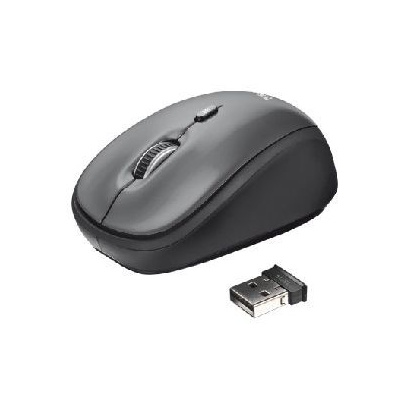 Trust Yvi Wireless Mini Mouse/ Myš / bezdrátová / optická / USB / 1600 dpi / černá (18519)