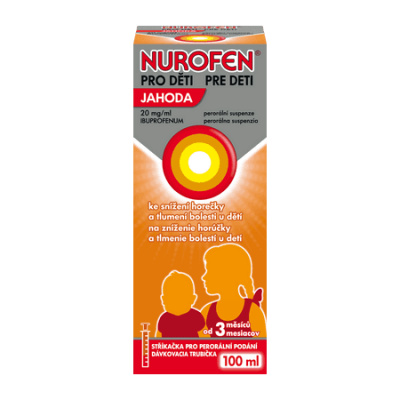 Nurofen pro děti Jahoda 20mg/ml por.sus.100ml II