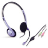 Genius HS-02B Headset, drátový, Sluchátka, + mikrofon, fialový 31710037100