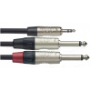 Stagg NYC2/MPS2PR, kabel 2x mono JACK/1 x stereo mini JACK, 2m