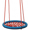WOODY Houpačka síťovaná Kruh 85cm houpací červeno-modrý na zahradu