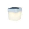 Lutec 6908001331 LED venkovní stolní solární lampička Table Cube 1x1W | 100lm | 3000K | IP44 - přenosná, bílá