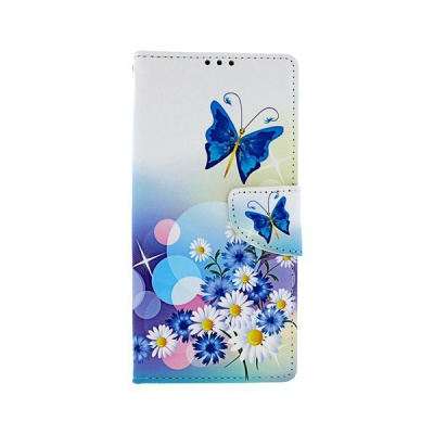 TopQ Xiaomi Redmi Note 9 Pro knížkový Bílý s motýlkem 50620 Sun-50620