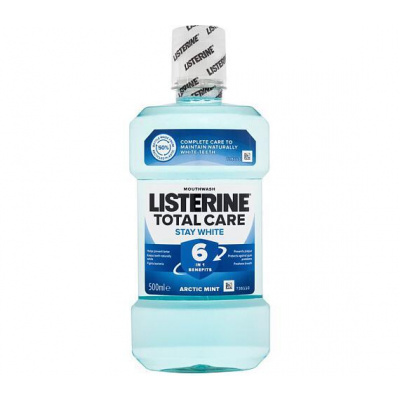 Ústní voda Listerine Total Care Stay White Mouthwash, 500 ml (6 in 1)