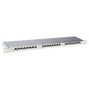 19" Patch panel Solarix 24xRJ45 CAT6 STP nerez 0,5U