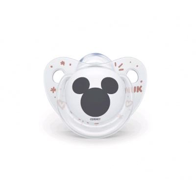 NUK Dudlík DISNEY Mickey SI V1(0-6m)1ks BOX - různé barvy Barva: Čirá