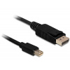 Delock kabel DisplayPort mini (samec) na Displayport (samec), 2 metry 82438