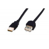 Digitus USB kabel prodlužovací A-A, 2xstíněný, měď, 3m, černý AK-300202-030-S