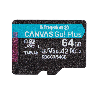 Paměťová karta Kingston 64GB microSDXC Canvas Go! Plus cl. 10 UHS-I 170 MB/s