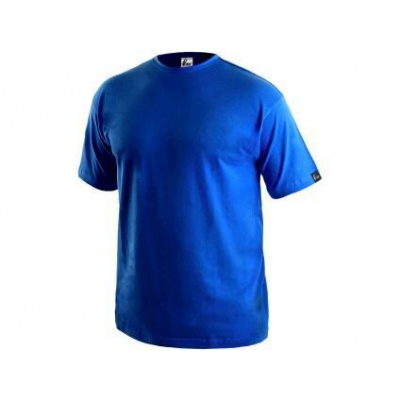 Tričko CXS DANIEL, krátký rukáv, středně modré 5XL