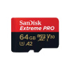 SanDisk SanDisk Extreme PRO/micro SDXC/64GB/200MBps/UHS-I U3 / Class 10/+ Adaptér SDSQXCU-064G-GN6MA