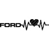 SAMOLEPKA Srdeční tep 026 levá Ford (50 - 3D karbon černý) NA AUTO, NÁLEPKA, FÓLIE, POLEP, TUNING, VÝROBA, TISK, ALZA
