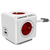 Nabíječka CubeNest PowerCube Extended USB A+C PD 20 W, 1,5m Červená (6974699971009)
