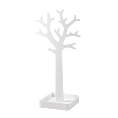 COMPACTOR Stojan na šperky ve tvaru stromu Compactor – bílý plast