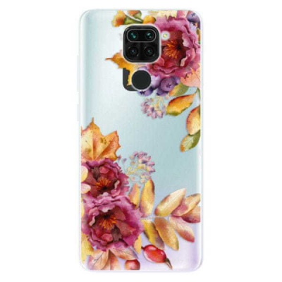 iSaprio Silikonové pouzdro - Fall Flowers pro Xiaomi Redmi Note 9
