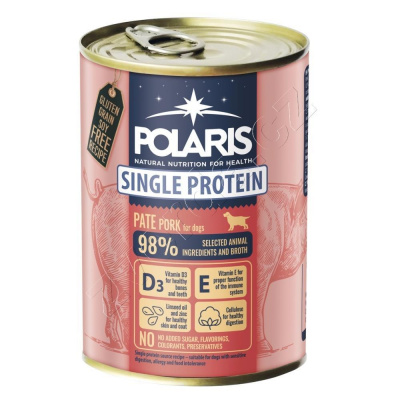 Polaris Single Protein paté Pes Vepřová 400g