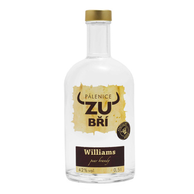 Pálenice Zubří Hruškovice Williams 42% 0,5 l (holá láhev)