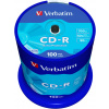 Média VERBATIM CD-R 700MB, 52x, spindle 100 ks (43411)