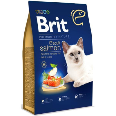 VAFO PRAHA, s.r.o. Brit Premium by Nature Cat Adult Salmon 8 kg