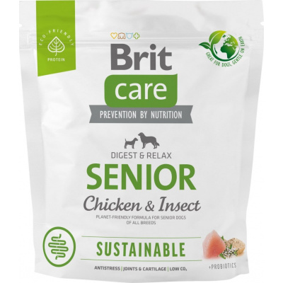 Brit Care Dog Sustainable Senior - chicken and insect, 1kg