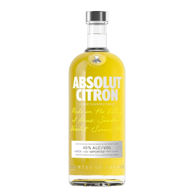 Absolut Citron 40% 1 l (holá láhev )