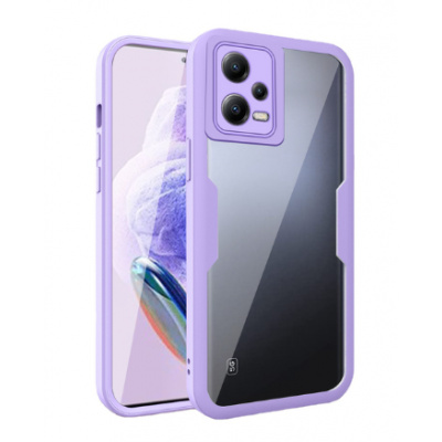 Beweare 360 oboustranný TPU kryt na Xiaomi Redmi Note 12 Pro 5G / Poco X5 Pro - fialový