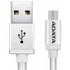 ADATA Micro USB kabel pletený 1m - stříbrný AMUCAL-100CMK-CSV